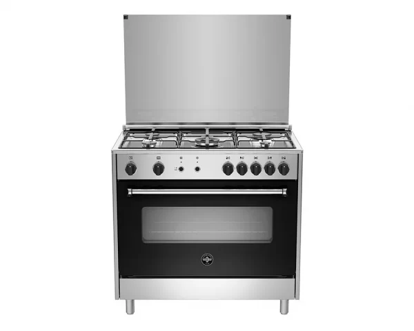 la-germania-freestanding-cooker-90-x-60-cm-5-gas-burners-in-stainless-x-black-color-ams95c31dx-1-zoom