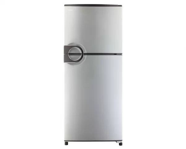 toshiba-refrigerator-no-frost-350-liter-2-doors-in-silver-color-with-circular-handle-gr-ef37-j-s